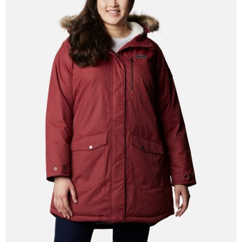 Columbia Ženske Jakne - Suttle Mountain Long Insulated Plus Size Crvene | TWAZ-63187